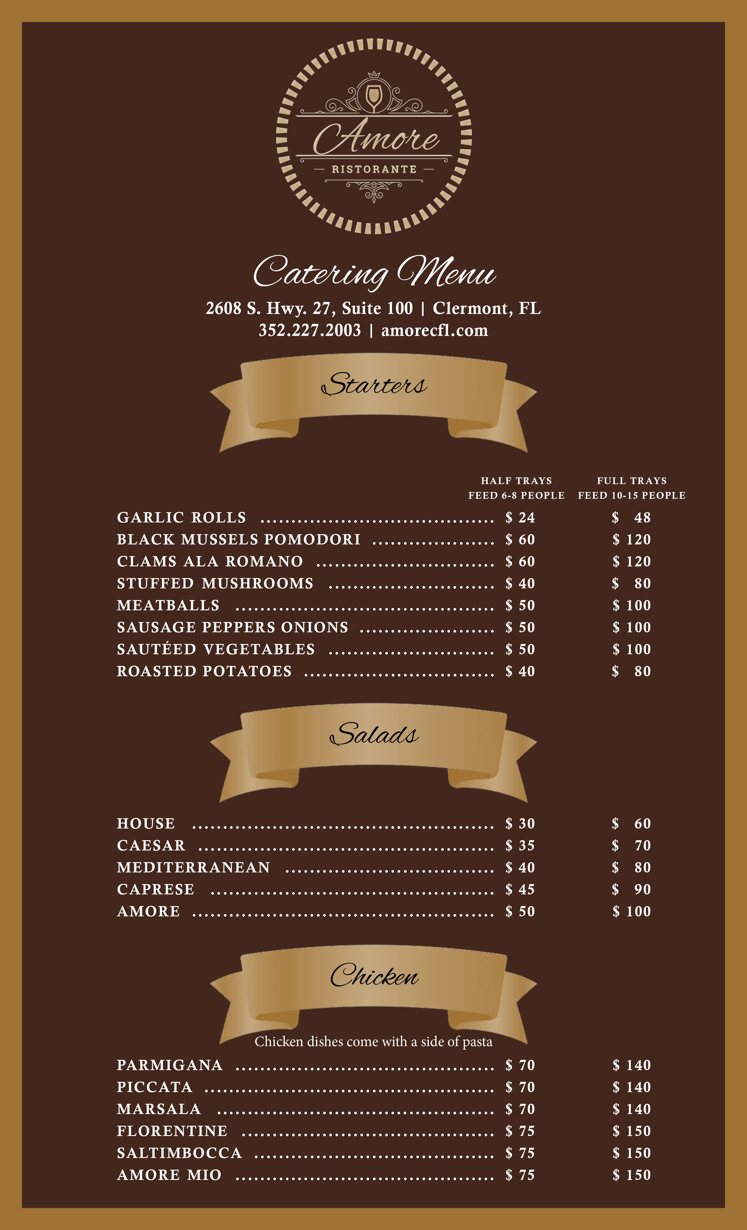 Catering Menu