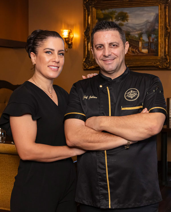 Julian and Alda Serjani, owners of Amore Italian Ristorante